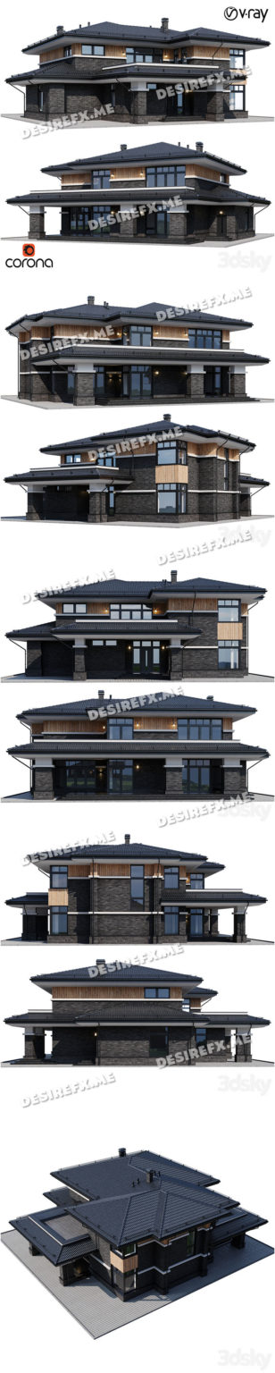 Desire Fx 3d Models Modern House 23 3d Model