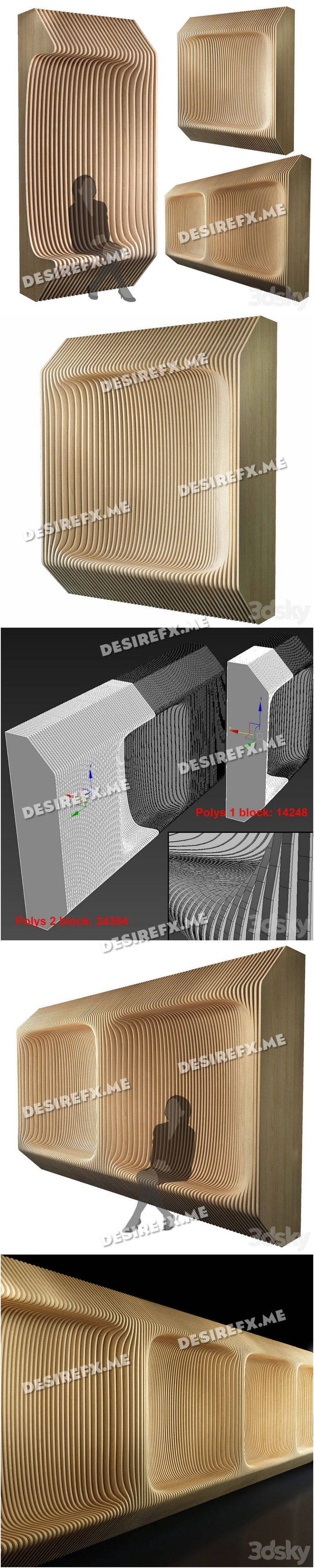 Desire FX 3d models | Parametric Wall 009 – 3D Model