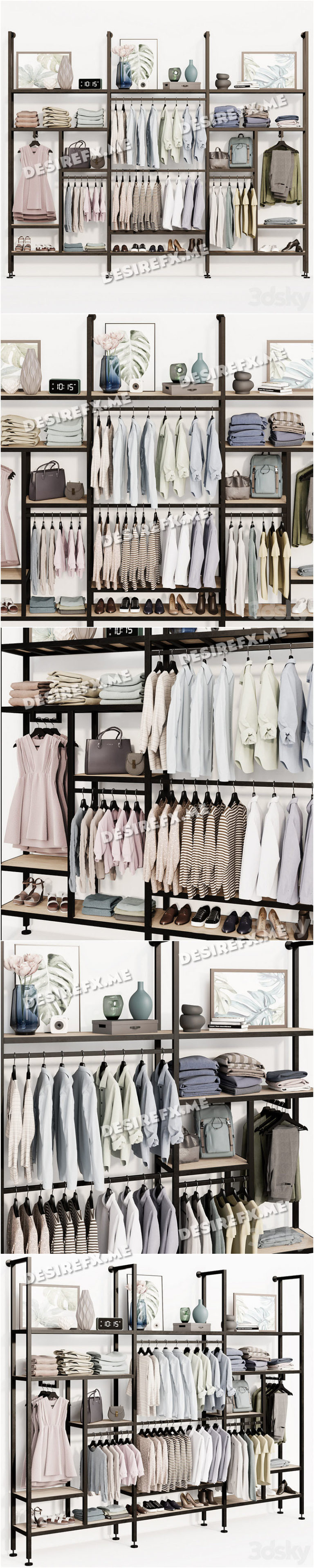 Desire FX 3d models | Rack Wardrobe clothing store decor posters – 3D Model