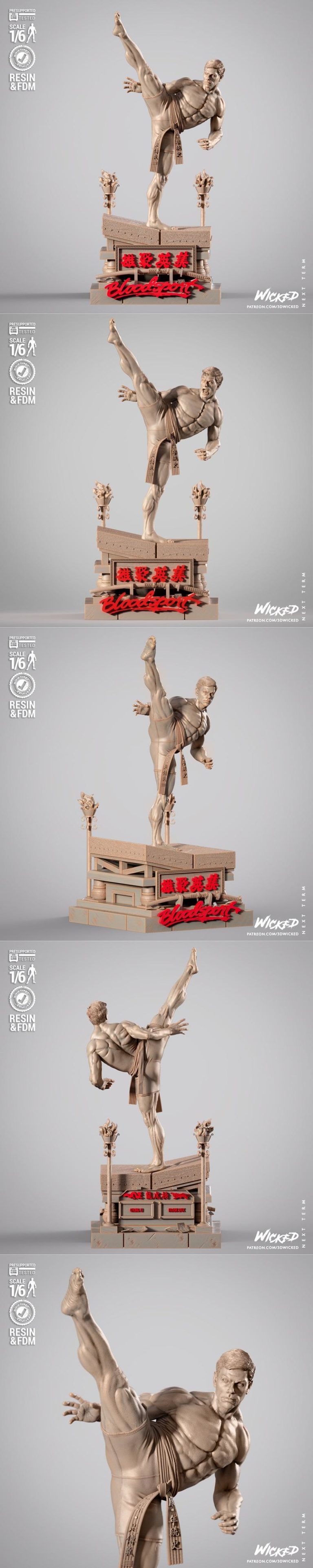 Desire FX 3d models | WICKED – Frank Dux Sculpture – 3D Print Model STL