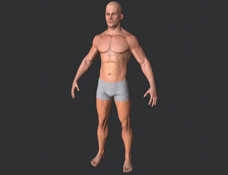 Desire FX 3d models | Man Body Low-poly 3D model