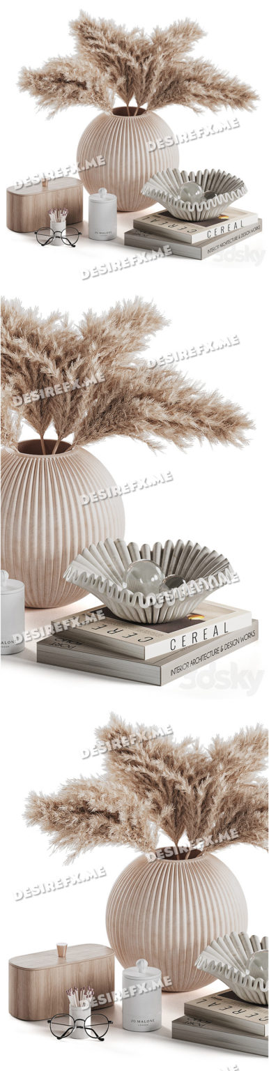 Desire FX 3d models | Decorative coffee table set 7 – 3D Model