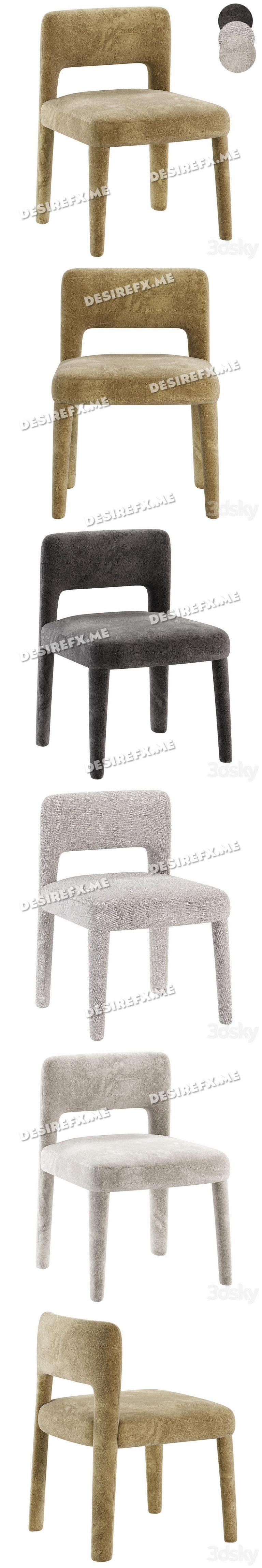 Desire FX 3d models | Nico Dining Side Chair – 3D Model