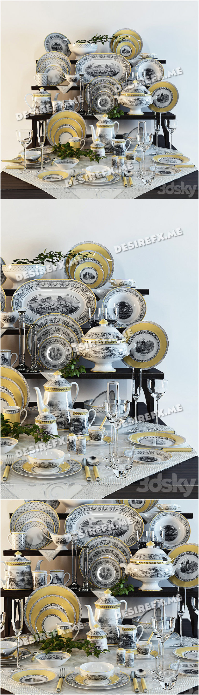 Desire FX 3d models | Table decor dishes – 3D Model
