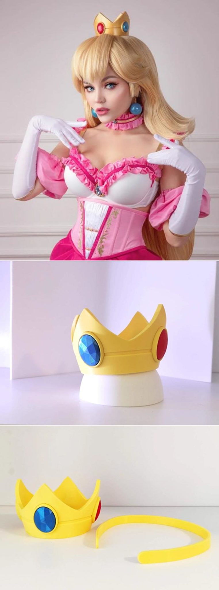 Desire FX 3d models | Princess Peach Crown – 3D Print Model STL