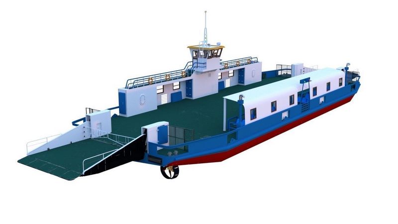Desire FX 3d models | Car ferry boat version-2- Low-poly 3D model
