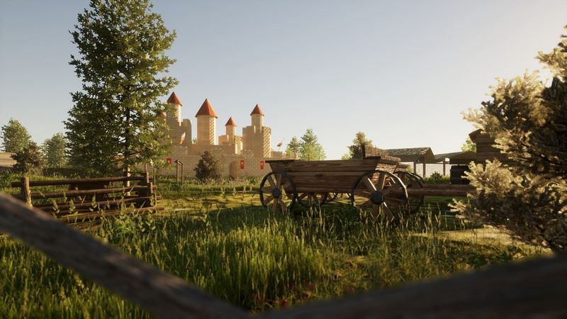 Desire FX 3d models | Medieval Landscape Low-poly 3D model