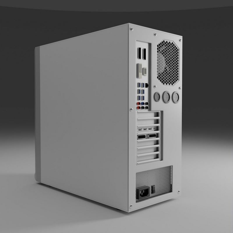 Desire FX 3d models | Desktop-PC Low-poly 3D model