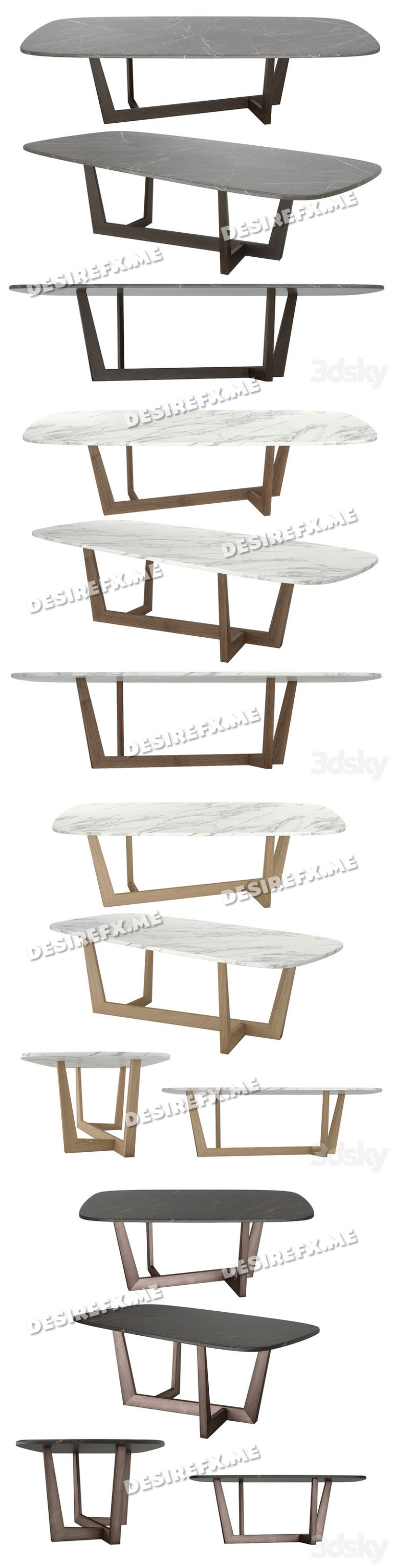 Desire FX 3d models | Bonaldo ‘art wood’ Barrel Tables – 3D Model