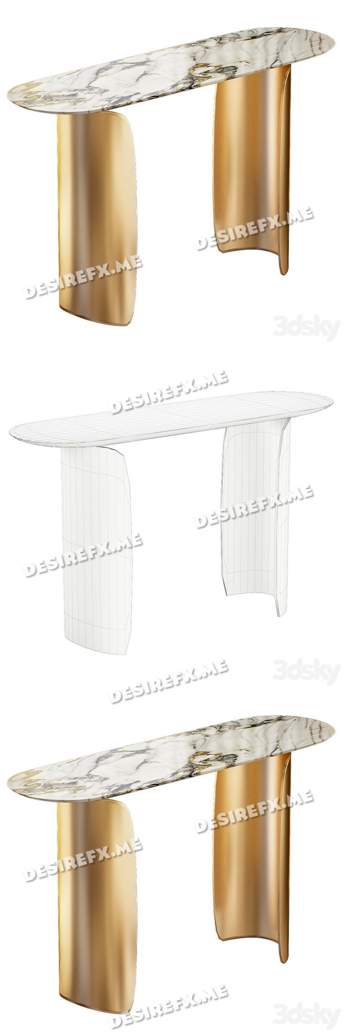 Model Console Table Desire FX 3d models | Console table GABRIELOPERA – 3D Model