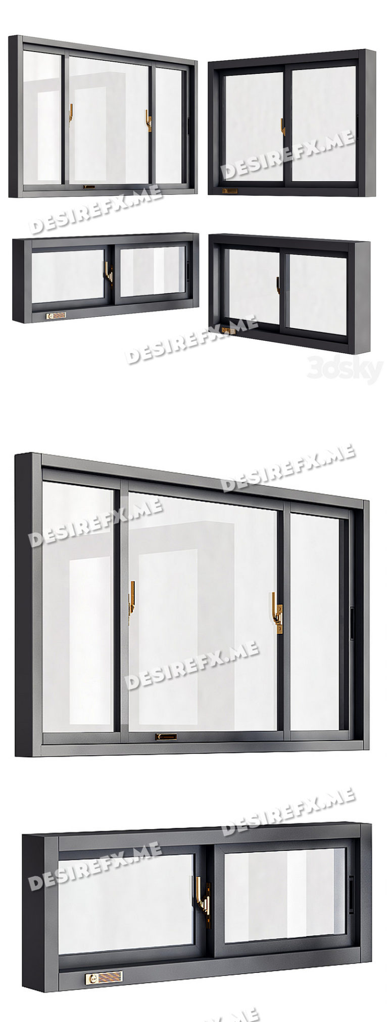 Window Number For Counter Desire FX 3d models | Entrance window number 008 – 3D Model