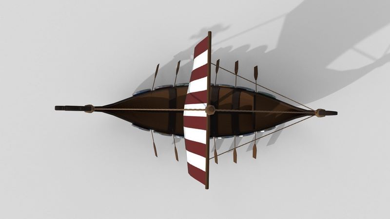 Desire FX 3d models | Low poly Viking Ship Low-poly 3D model