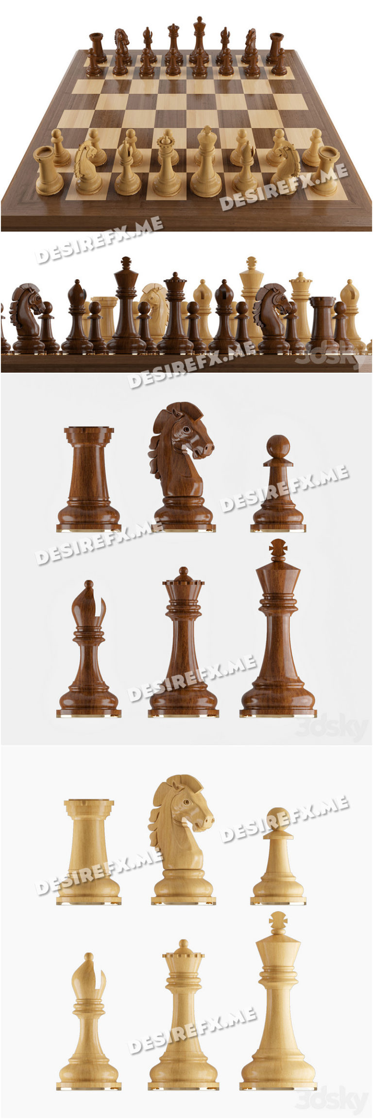 Desire FX 3d models | Chess set 01 – 3D Model