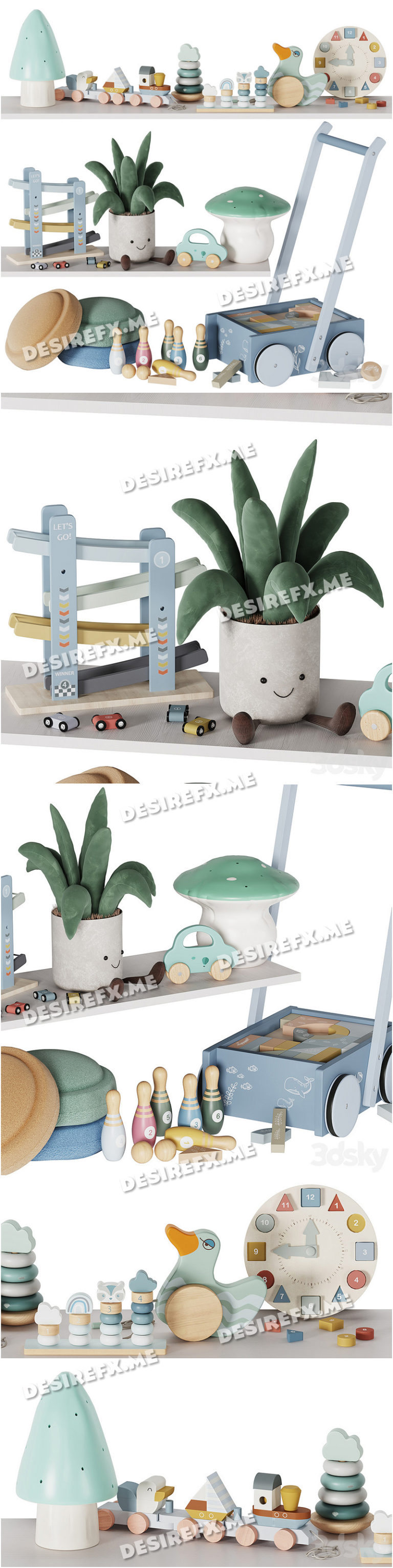 Desire FX 3d models | Children decor_set 08 – 3D Model