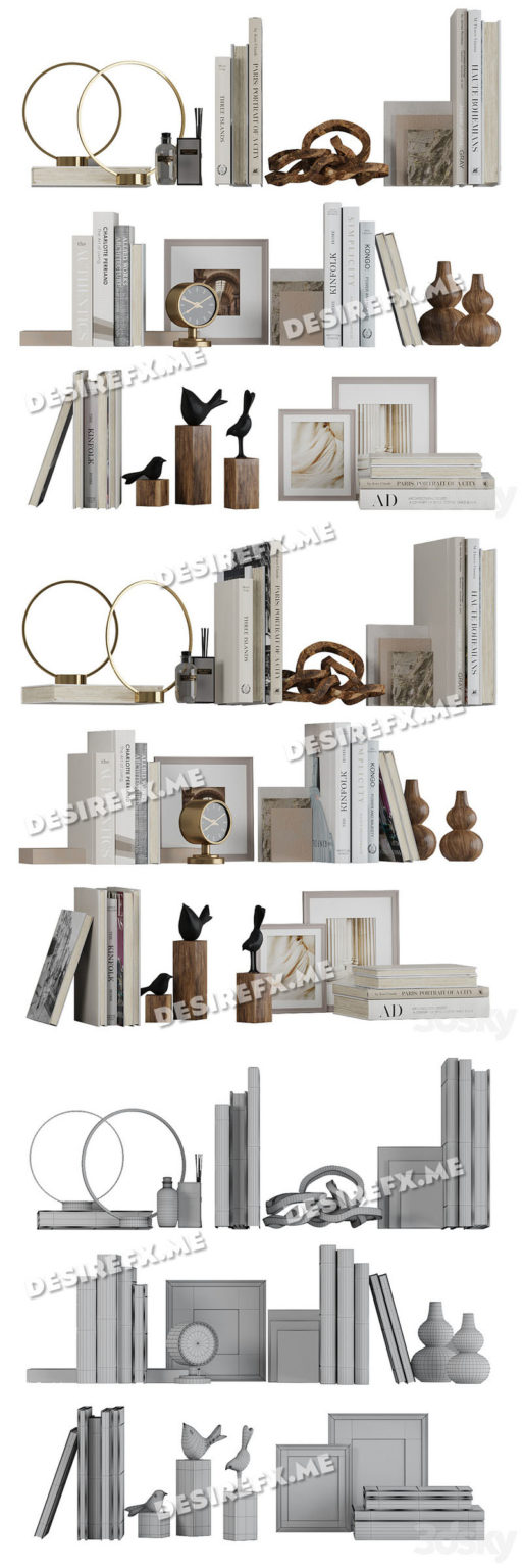 Desire FX 3d models | Decor shelf set 2 – 3D Model
