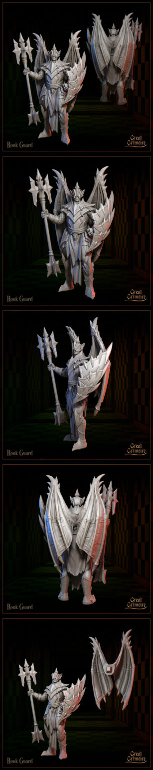 Desire FX 3d models | Great Grimoire – Rook Guard – 3D Print Model