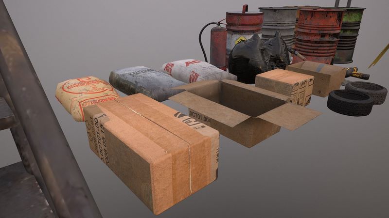 Desire FX 3d models | Industrial Asset Pack Low-poly 3D model