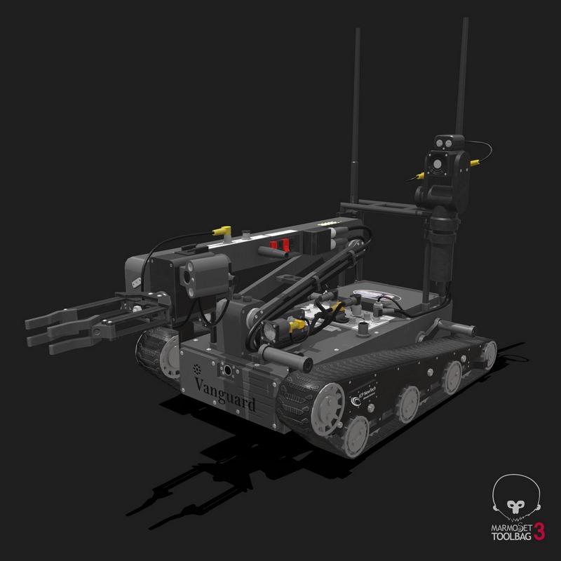 Desire FX 3d models | EOD Robot ROV Low-poly 3D model