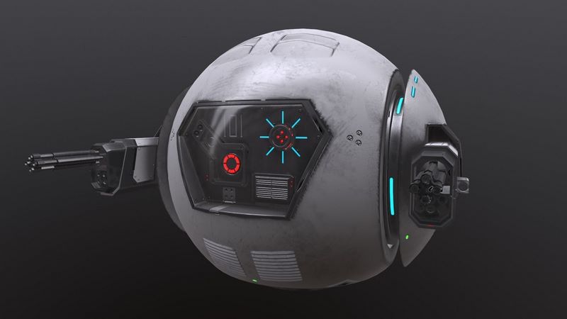 Desire FX 3d models | Scifi drone Low-poly 3D model