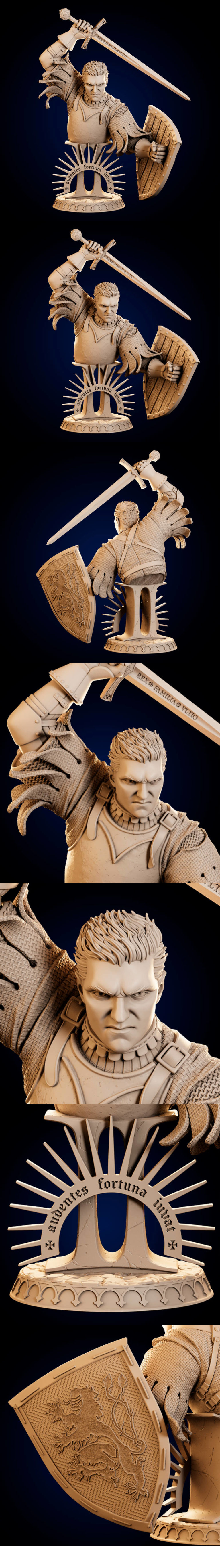 Desire FX 3d models | Henry of Skalitz Bust – 3D Print Model