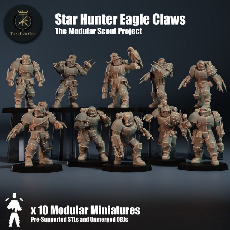 Desire FX 3d models | Star Hunter Eagle Claws – 3D Print Model