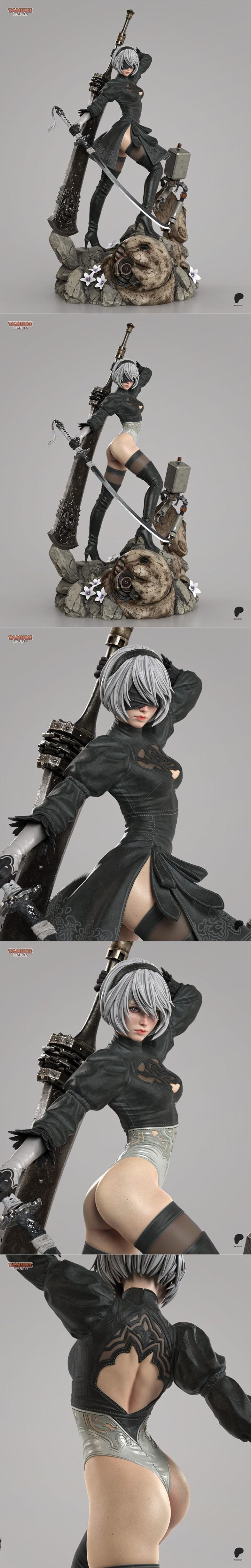 Desire FX 3d models | Tanuki Figures – 2B – 3D Print Model STL