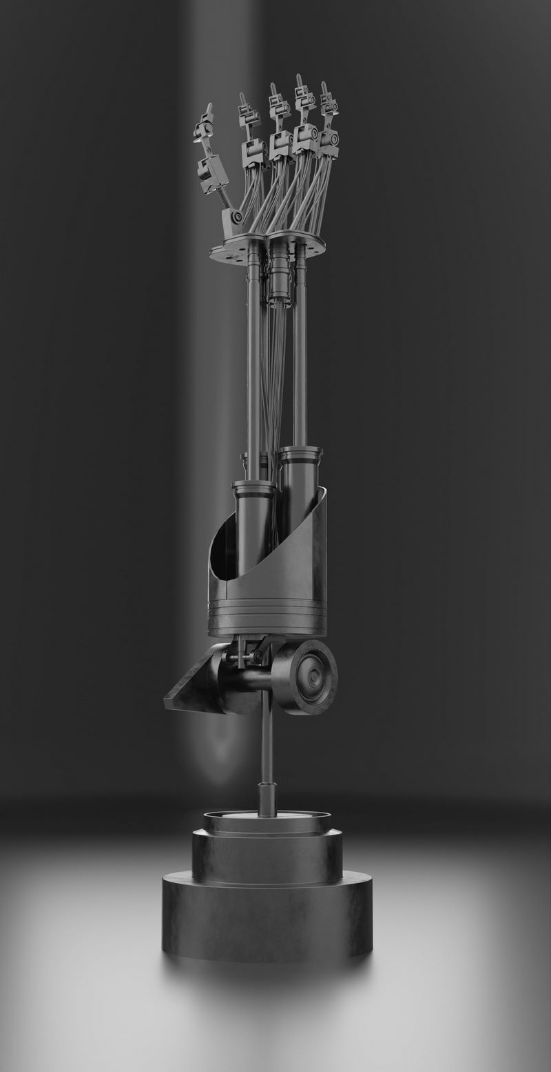 Desire FX 3d models | Mechanical High Poly Hand 3D model