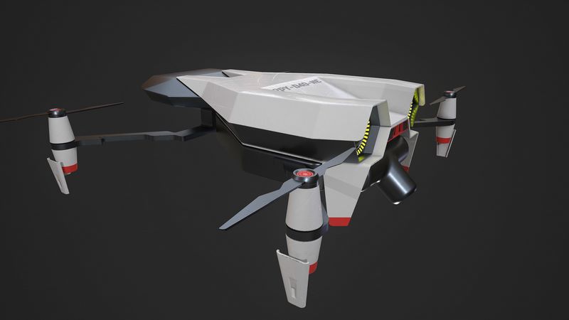 Desire FX 3d models | Sci-Fi Drone Low-poly 3D model
