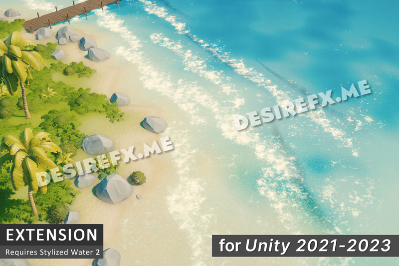 Dynamic Water Model Unity Desire FX 3d models | Dynamic Effects for Stylized Water 2 (Extension ...