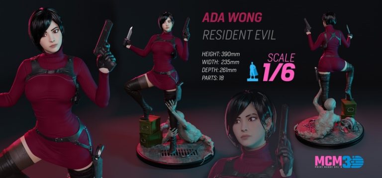 Desire FX 3d models | MCM3D – Ada Wong – Resident Evil – 3D Print Model