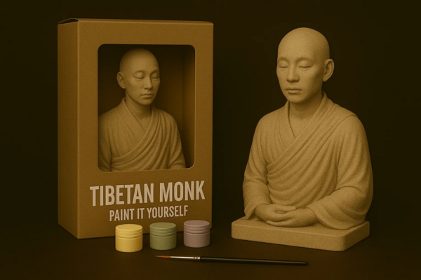 Desire FX 3d models | Tibetan Monk – Paint-It-Yourself – 3D Print Model