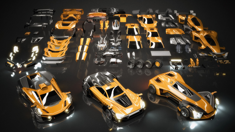 Desire FX 3d models | KitBash3D – Vehicles Supercars