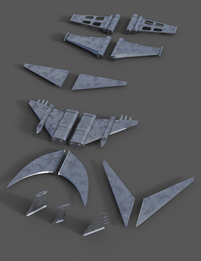 Desire FX 3d models | Modular Starship Kit Pack Kitbash