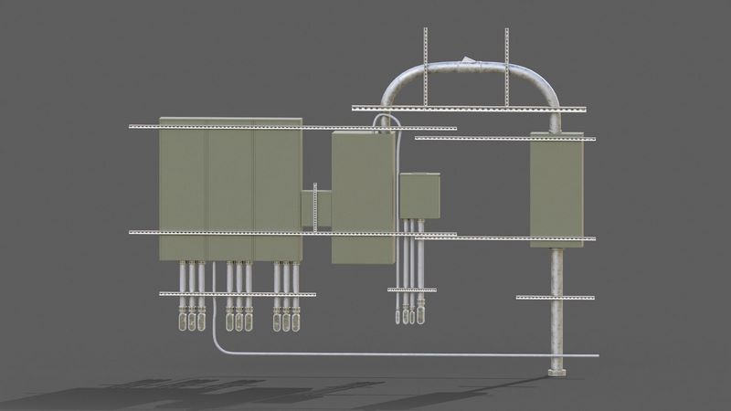 Desire FX 3d models | Electrical Box Low-poly 3D model