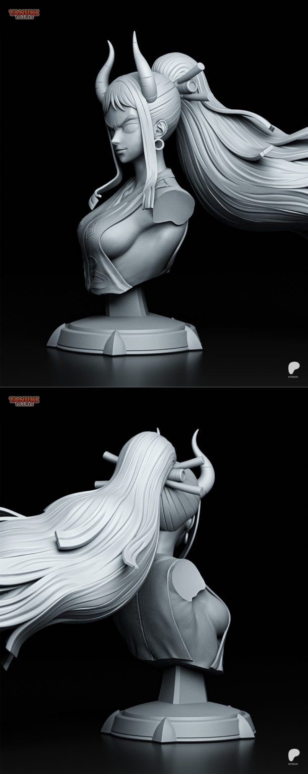 Desire FX 3d models | Tanuki Figures – Yamato Bust – 3D Print Model STL
