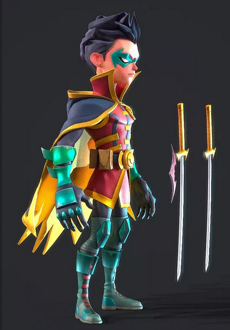 Poly Robi Desire FX 3d models | Robin Low-poly 3D model