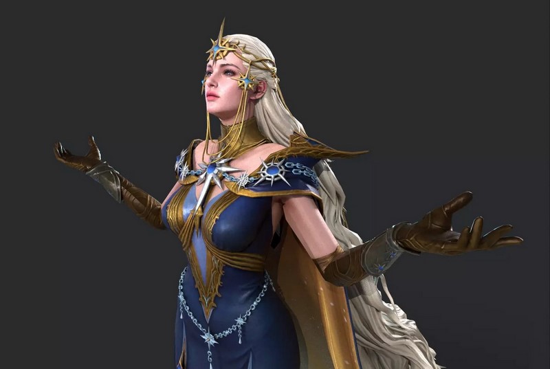 Princess Low Desire FX 3d models | Her Royal Highness the Blonde Princess Low-poly ...