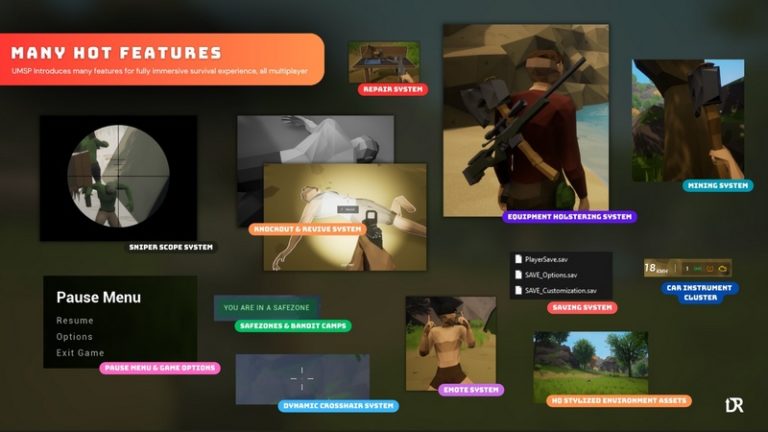 Desire FX 3d models | Ultimate Multiplayer Survival Pack V6 – Unreal Engine