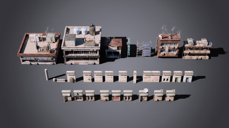 Desire FX 3d models | Sci-Fi Building – Asset Pack