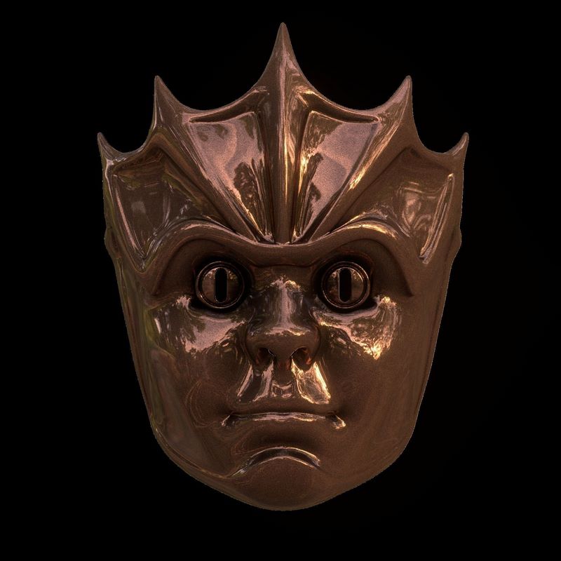 Merregon Decanus Desire FX 3d models | Devilfoil Merregon Mask Baldurs Gate 3 3D print model