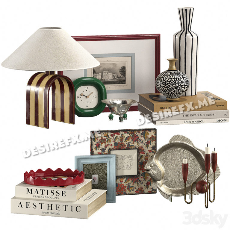 Desire FX 3d models | Vintage Decorative Set 08 – 3D Model