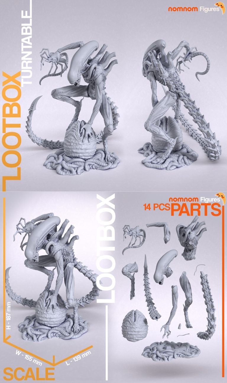 Desire FX 3d models | Nomnom Figures – Xenomorph from Alien – 3D Print ...