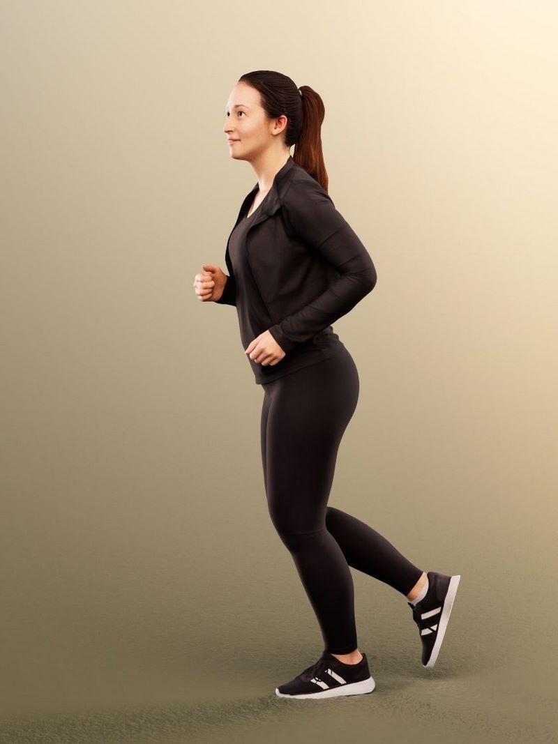 Desire FX 3d models | Running Woman low-poly 3d model
