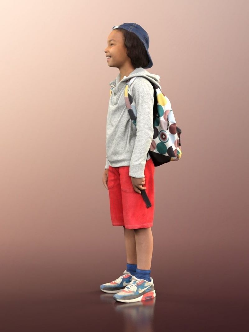 Desire FX 3d models | School Kid with Backpack 3D model