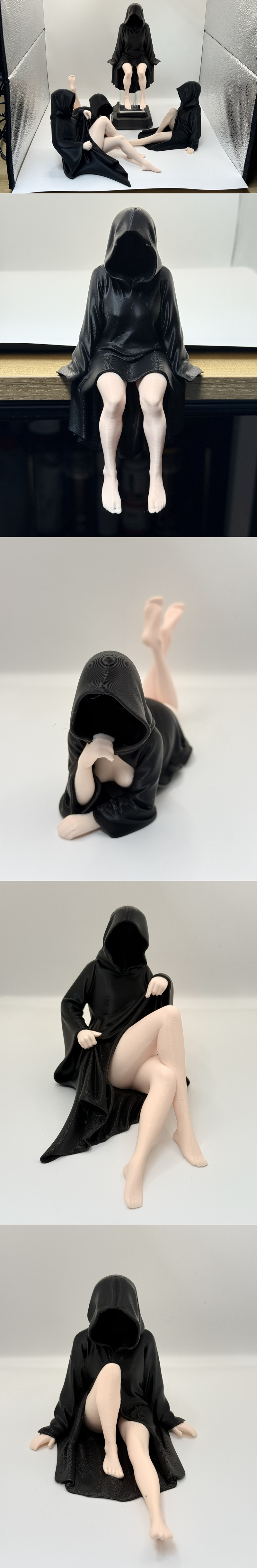 Mysterious Women – 4 Figure Set – 3D Print Model STL