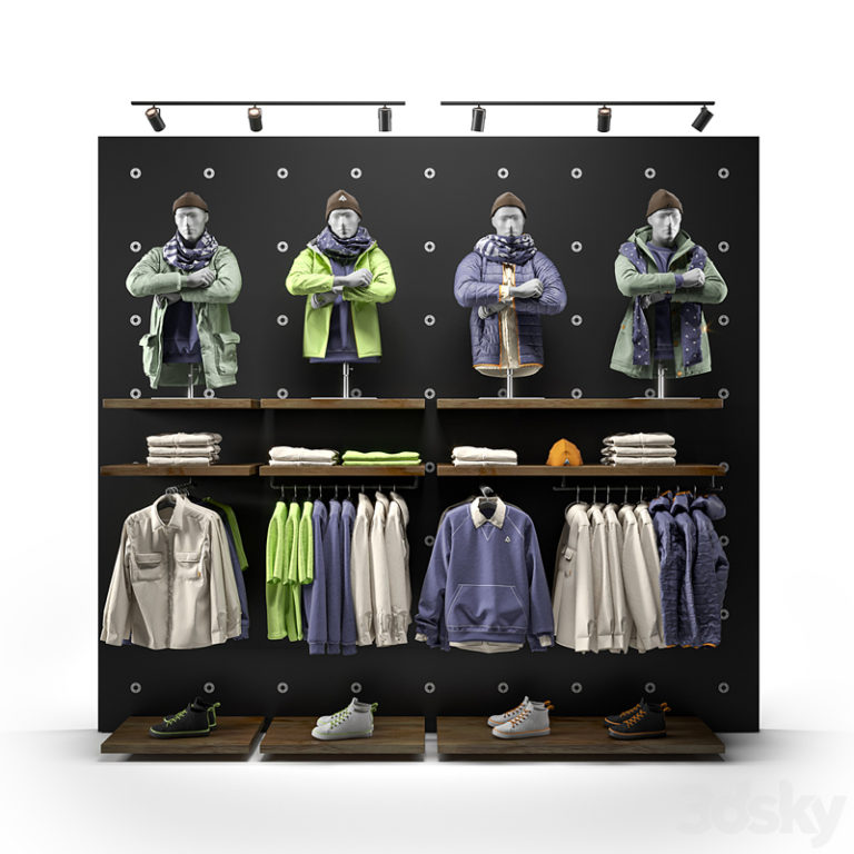 Desire FX 3d models | Clothes shop outdoor clothing 01 3D Model