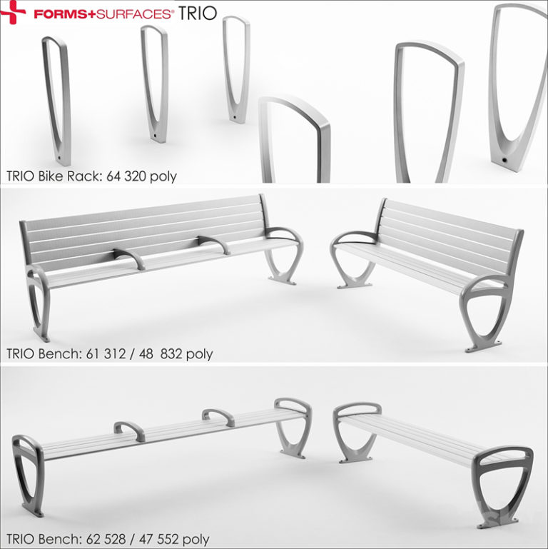 Desire FX 3d models | Forms + surfaces BENCH – 3D Model