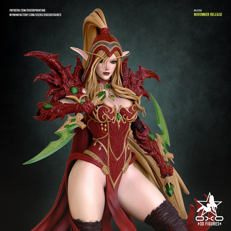 OXO3D Figures – Valeera Sanguinar – 3D Print Model STL