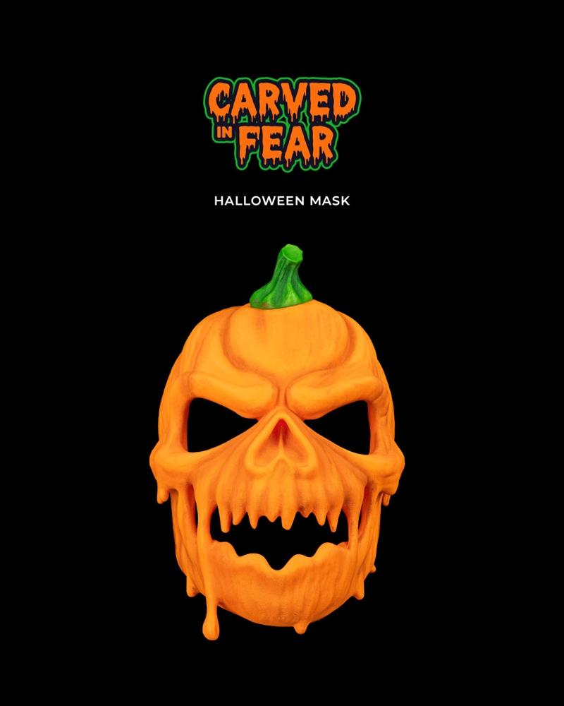 Carved in Fear – Halloween Mask – 3D Print Model STL