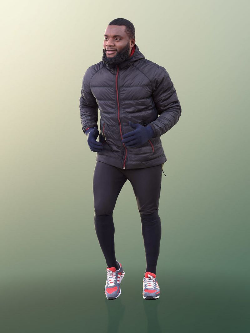 Desire FX 3d models | Running Man With Warm Jacket 3D model